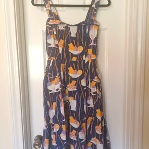 Vintage style sundress in ice cream print